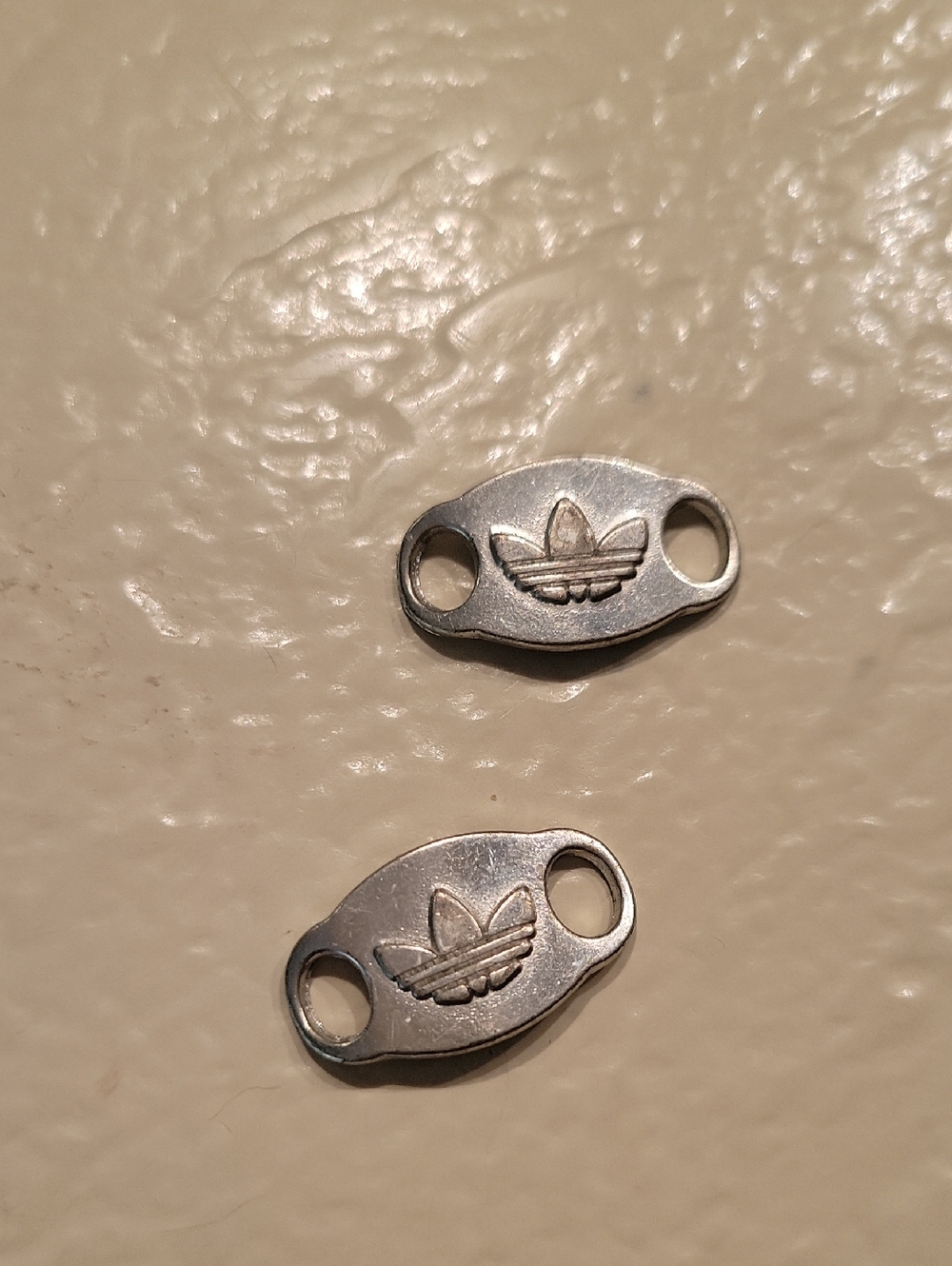 Silver Adidas Shoe Lace Locks Set Of 2